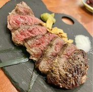 Shibuya Niku-Yokocho Teppan_Red meat steak of Japanese black beef