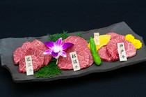 Matsusakagyu WHAT'S Kyoto Muromachi Branch_Assortment of three major Wagyu beef (fillet)