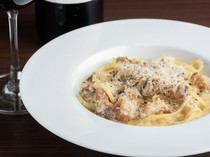 NIINA_Carbonara - The luxurious taste is made with house-made Iberico pork bacon.