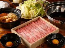 KOTATSU TERRACE NAKANO_可以同时享用关东煮和寿喜烧的“特别套餐”。