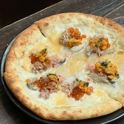 肉和鱼和牡蛎 OYSTER Bar＆Bistro 魚秀 ～UOHIDE～ 涩谷樱丘店_痛风 quattro 披萨