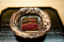 Ginza Fujita_You can also enjoy the finest Wagyu beef! "Grilled Kuroge Wagyu Chateaubriand"