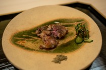 Ginza Fujita_A dish of duck meat from Ishikawa Prefecture