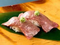  "Beef Toro Nigiri (1 piece)" boasts excellent freshness 