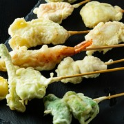  You can order the same 30 types of tempura as kushikatsu. 