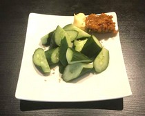  Pickled cucumber, chilled tomato 