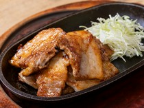 Kinsaiya Hakata Eki Chikagai Branch_The miso sauce brings out the flavor of the meat, making it an unforgettable taste once you've tried it: "Thick-sliced pork belly grilled with special miso sauce."