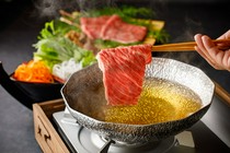 Niku no Asatsu_<All-you-can-eat> Japanese black beef shabu-shabu and tongue shabu-shabu wrapped in green onions