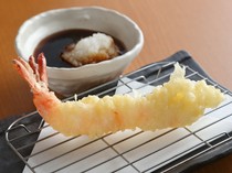 Osaka Tempura Genki (former Tempura Daruma Ichiban Kyobashi Branch)_Very satisfying. Recommended tempura "Large shrimp"