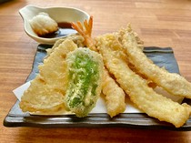 Osaka Tempura Genki (former Tempura Daruma Ichiban Kyobashi Branch)_Today's Tempura Assortment (7 items)