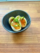 Osaka Tempura Genki (former Tempura Daruma Ichiban Kyobashi Branch)_The legendary boiled egg (limited to four meals per day on Fridays, Saturdays, and Sundays)