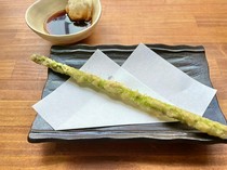 Osaka Tempura Genki (former Tempura Daruma Ichiban Kyobashi Branch)_Asparagus
