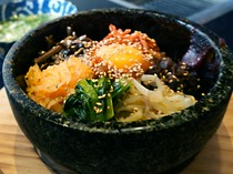 Cow specialty store Itamae Yakiniku Ichigyu Namba Higashi Shinsaibashi Branch_Stone-grilled bibimbap (with soup)