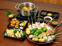 Ganso Kushi-shabu Matsutake Shinsaibashi Branch_Kushi-shabu Course - Enjoy the charm of the restaurant.