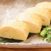  Carefully crafted handmade rolled omelet 
