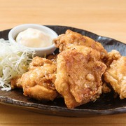 Sweet and spicy fried chicken with garlic soy sauce