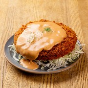 Large minced meat cutlet