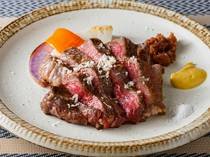 
  Washoku
  French Shinjuku Matsu_
  Grilled Japanese beef rump steak - The rump meat is purchased from a reliable wholesaler in good condition all the time.