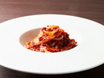  Kobe Beef Bolognese - The depth of the demi-glace blends with the acidity and sweetness of the tomatoes. 