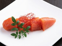 Hakata Motsunabe Yamanaka Akasaka Branch_"Karashi Mentaiko" has a subtle yuzu aroma and a perfect spiciness