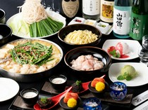 Hakata Motsunabe Yamanaka Akasaka Branch_"Akasaka store premium course" where you can enjoy both a la carte dishes and "Motsunabe"