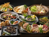 Jidoriya Amon_We have a full course menu with recommended dishes.