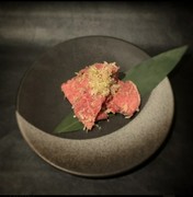 Omi Ushi Yakiniku Niku TATSU Aoyama Main Branch_Salted beef ribs with green onions