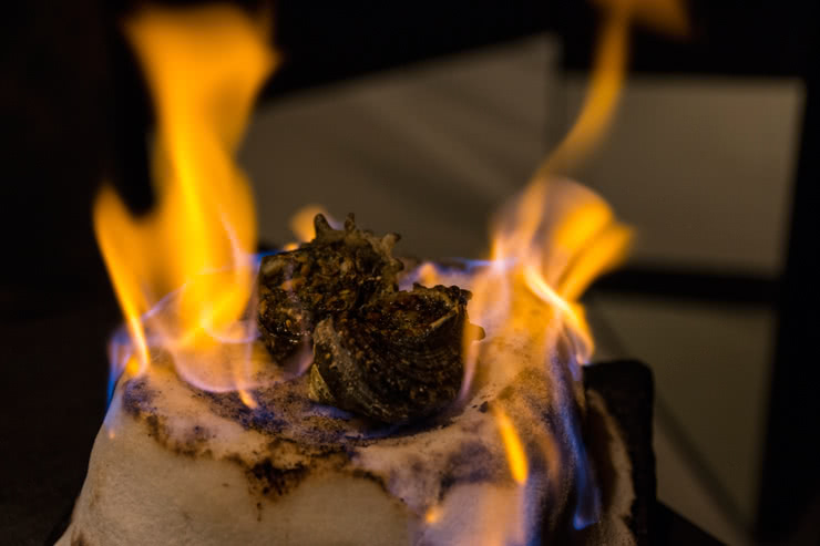 3. Ninja Fire Art: Salt-Grilled Hime Sazae