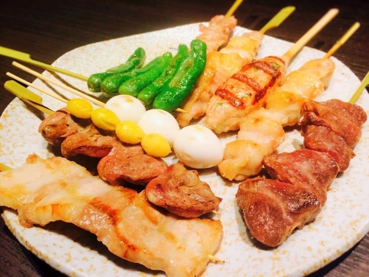 5.烤雞肉串　關東煮　然