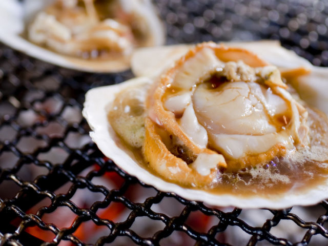 新鮮魚貝與和牛炙燒 大地的恩惠 cuisine