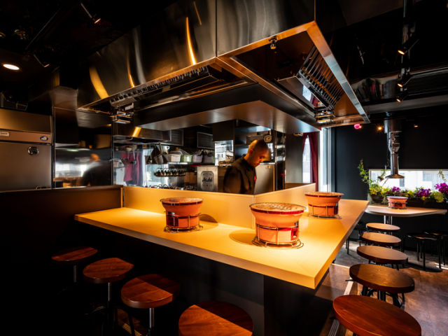 Char-grilled Horumon (offal) and red meat Tamaya floor