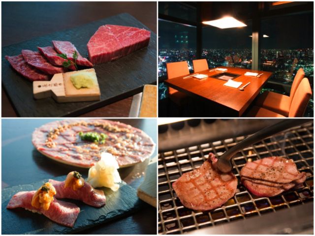 Enjoy Top Grade Wagyu Beef and Amazing Tokyo Night Scenery at a Yakiniku Restaurant!