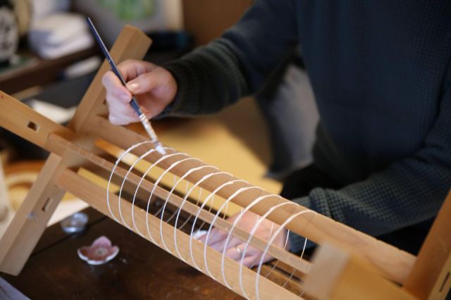 在三國紙燈的老店製作紙燈體驗 