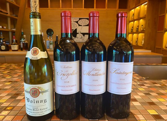 One of the excitements is receiving treasured wine sent directly from France.