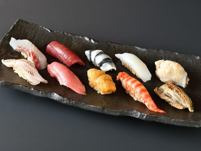 The secret sushi vinegar is the key. Authentic Edomae Sushi crafted by a skilled chef.