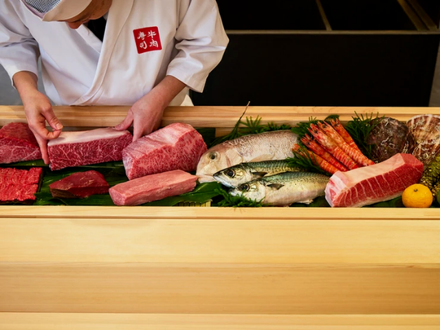 Savor the Culinary Collaboration of Beef and Seafood, Either at the Counter or in a Private Room