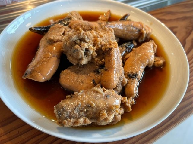 "Simmered White Flounder Roe"