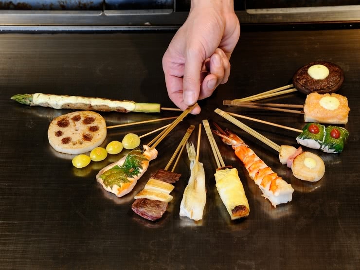 23. Teppan Kushiyaki DINING Kushibaru Kitanozaka Branch (Creative Cuisine)