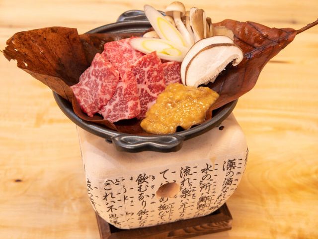 Savor the finest Hida beef while enveloped in the warmth of wood.