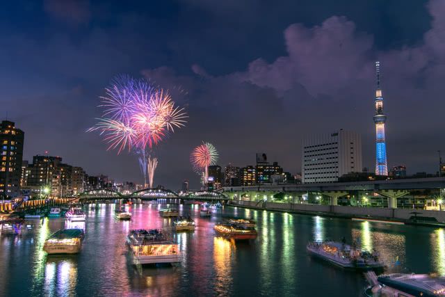 起源自1733年！風靡100萬人的隅田川煙火大會
