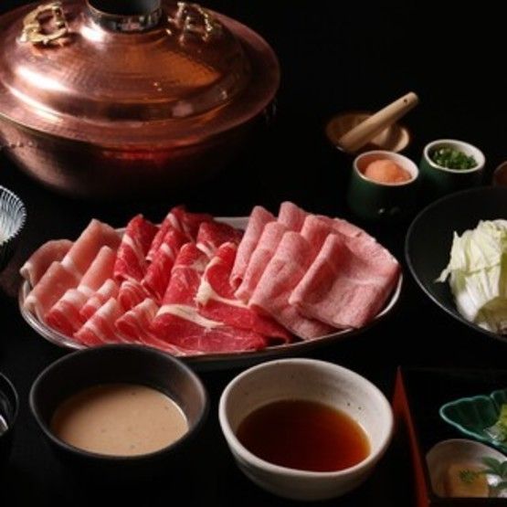 Savor Kobe beef shabu-shabu in an elegant Ginza atmosphere