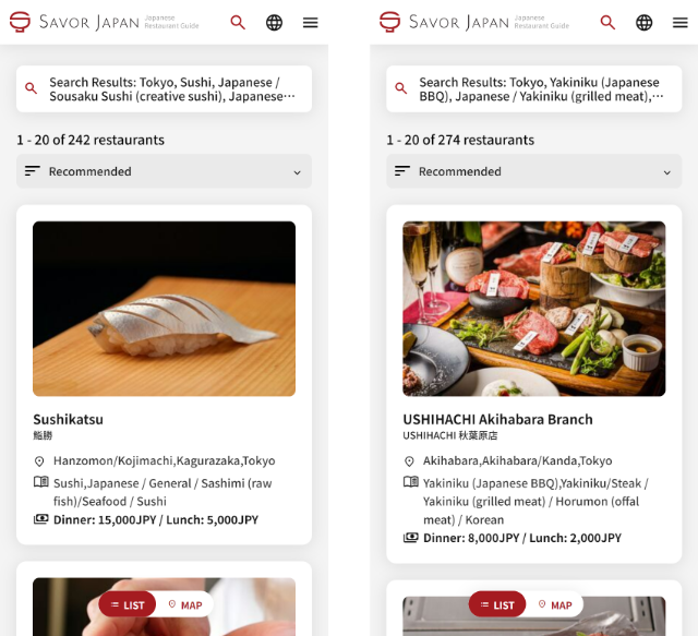 A must-try during your trip to Japan! For enjoying Japanese cuisine, make your reservations online at [SAVOR JAPAN]