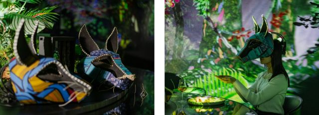 「土 -Earth-」：『毛蟹濃湯的番茄法爾斯　巴尼亞卡烏達醬與混合香草沙拉』