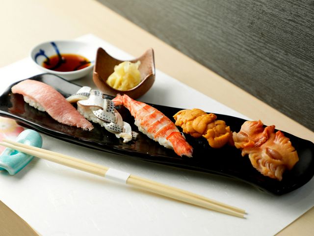 They relish the fresh seafood sourced every morning from the Toyosu Market