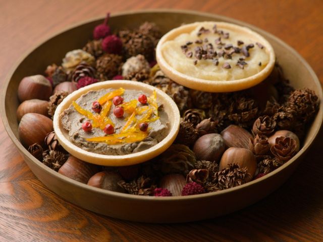 They offer a course of modern French cuisine with a delicate Japanese touch, served in small portions across multiple dishes.