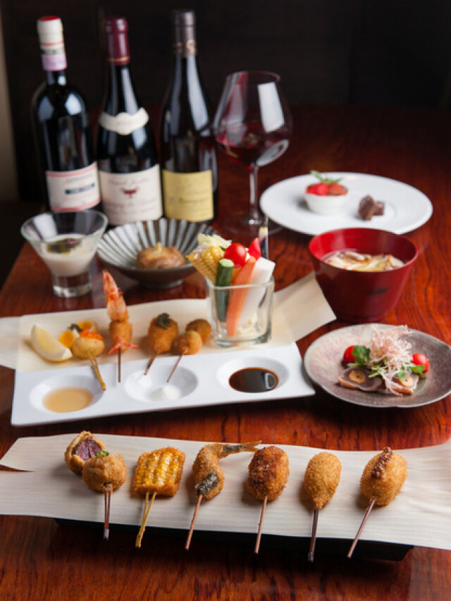 Kushiage Osaka Ryori cuisine d'Osaka Ryo 菜系