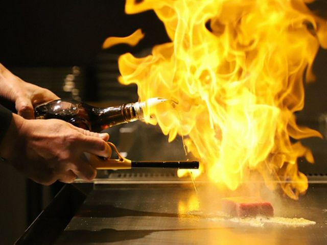 口中一入口即化的美味。最高級A5級黑毛和牛鐵板燒