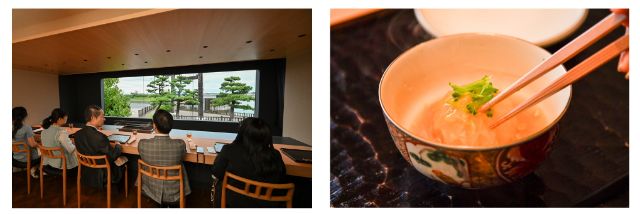Especially illuminated! Experience an evening tea ceremony hosted by the Matsuo school at the beautifully lit Rokkaen in Kuwana, Mie Prefecture.