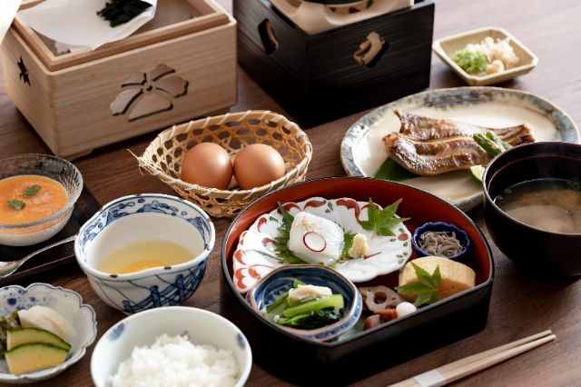 Health-conscious breakfast with a focus on fresh ingredients