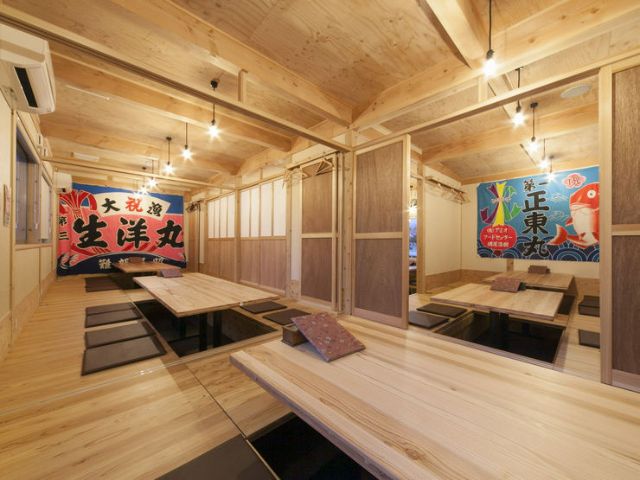 新鲜的海鲜料理和绝品蟹料理尽情享受